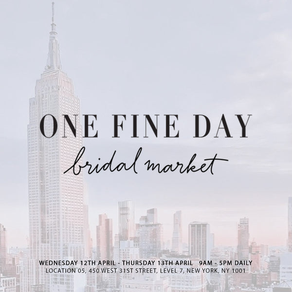 Charlotte Mills exhibiting at One Fine Day, New York Bridal Market - April 2023